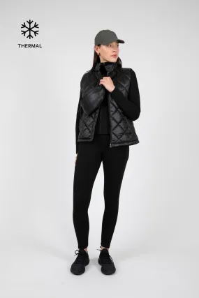 Thermal Zip Through Jacket - Black