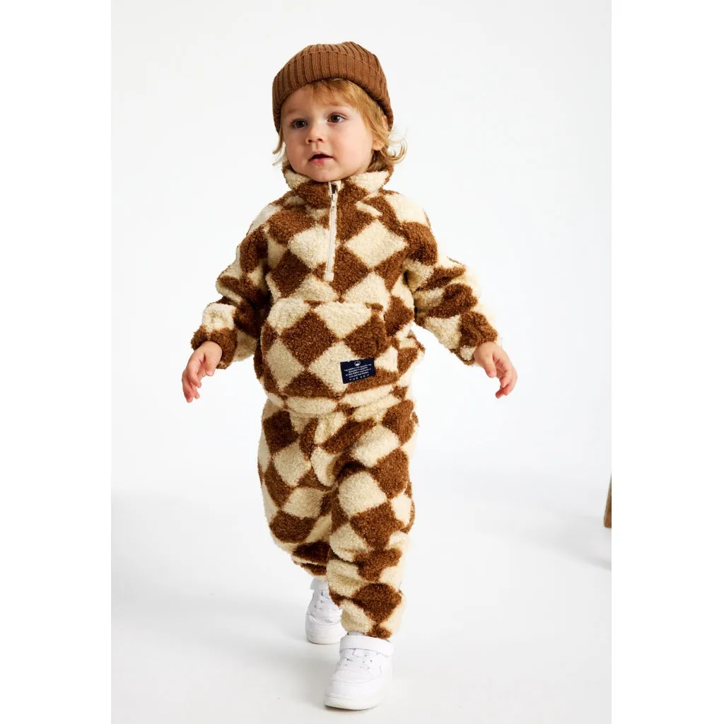 TNSLonzo Teddy Bukser - Toffee Check AOP
