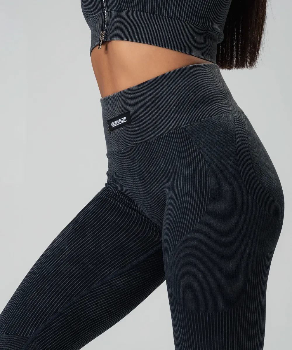 UNDRGROUND Ribbed Tights (Black)