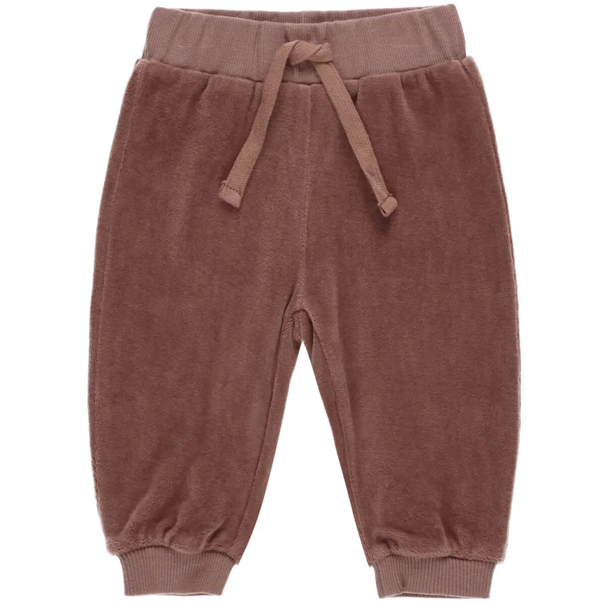 Velour Relaxed Sweatpant in Cranberry by Quincy Mae