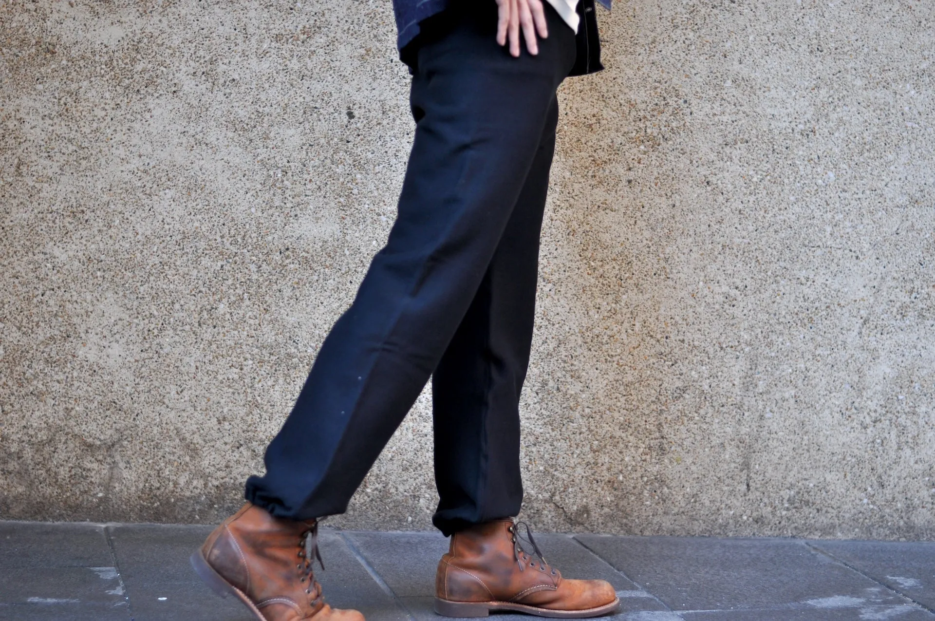 Warehouse 12oz 30s Style Loopwheeled 'Sweatpants (Black)