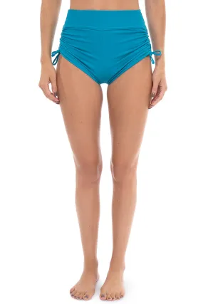 Women's Bayshore Ruched Swim Shorts  | Tahitian Teal